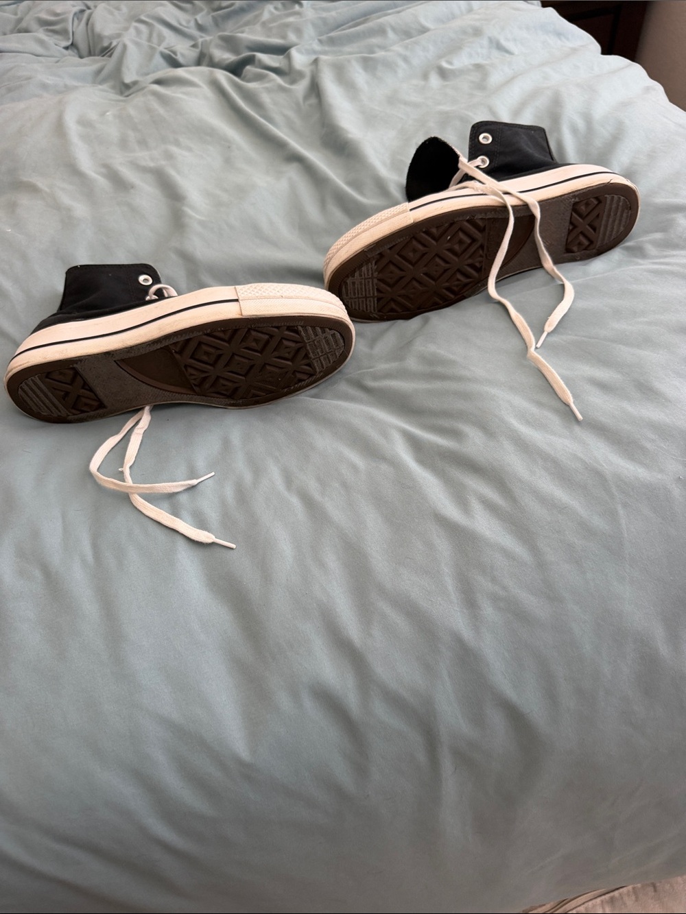 Converse Black & White High-Top Sneakers - Picture 4 of 5